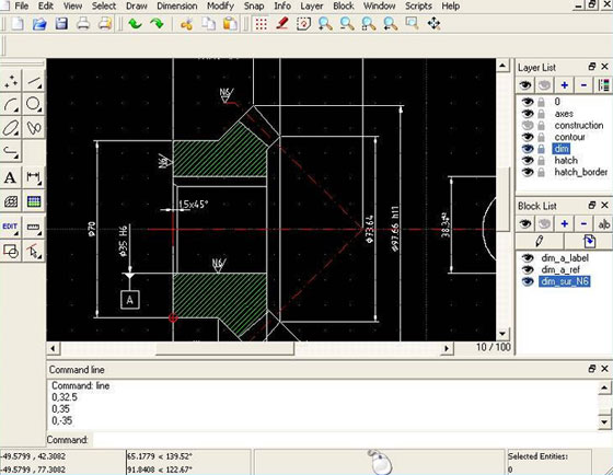 QCAD 3.9.1 ? A powerful CAD program for performing CAD drafting in 2d