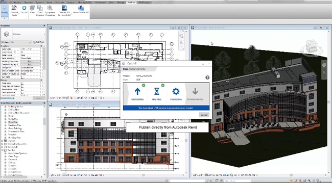 Brief demonstration of Autodesk Revit LIVE