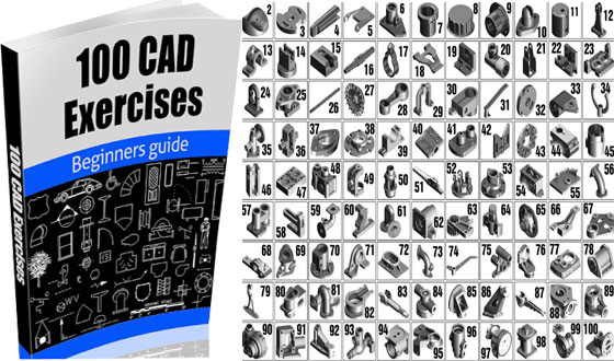 Download 100 CAD exercises online