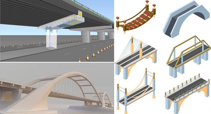 How to draw a Bridge Modelling in AutoCAD fast and easy Tutorial