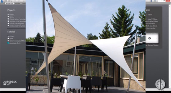 How to use Revit for creating model of a Parametric Tensile Canopy