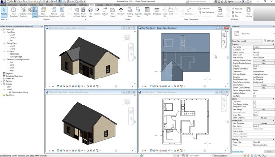 How to efficiently utilize design options in Revit