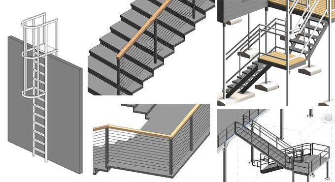 Download Ladderes Revit Families BIM Objects