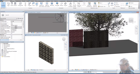 lattice wall blocks with Revit 2017