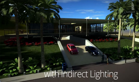 Graphisoft ArchiCAD is integrated with LumenRT 2015 to arrange BIM scenes in real time
