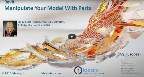 How to use the parts tool in Revit to control your model