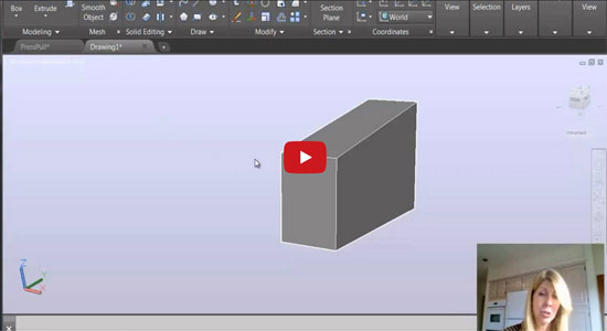 Apply PressPull command inside AutoCAD to add or subtract material from any 3D model