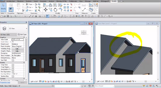 Some useful tips to create a gabled roof in Revit 2017