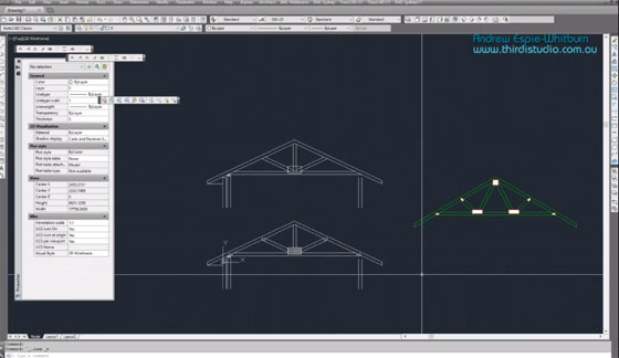 How to use TrussCAD, a autocad based program, to draw roof truss section detail