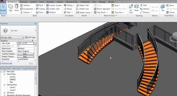 Revit Architecture for creating Random Stair & Stair Railing