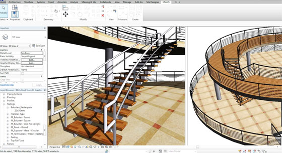 How to create a flowing & elegant staircase in Revit