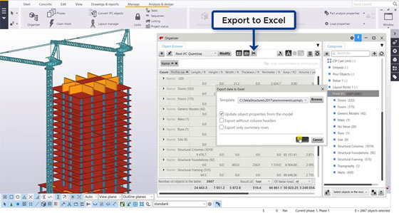 How to perform quantity takeoff in Tekla with a Revit IFC