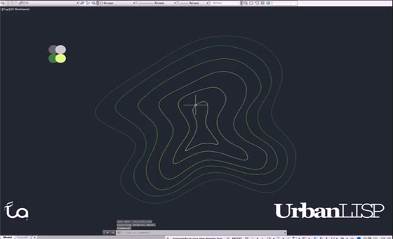 Learn to draw topography lines with AutoCAD